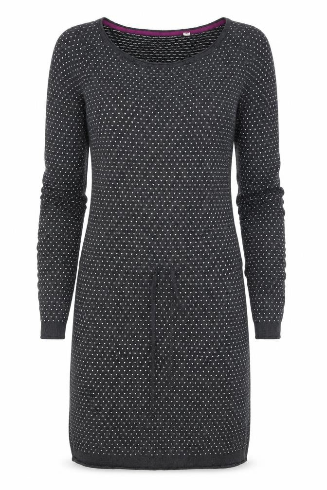 Front view of H&M women’s grey t-shirt dress, size S