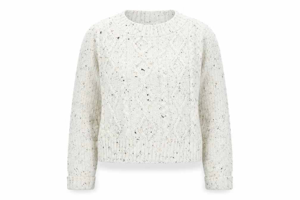 Front view of Missguided women’s white jumper, size S