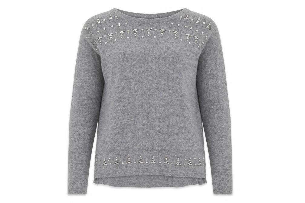 Next Womens Grey   Pullover Jumper Size 6