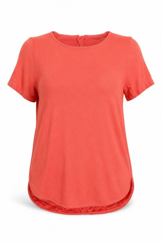 Marks & Spencer Womens Red   Basic T-Shirt Size 8