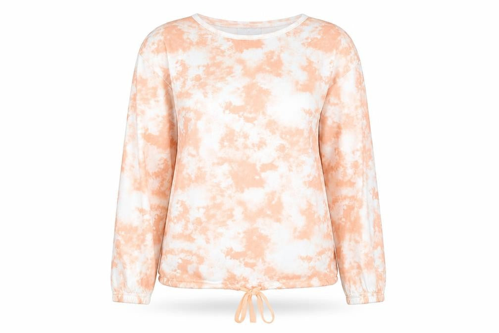 Mallow Moon Womens Orange Solid  Top Pyjama Top Size M