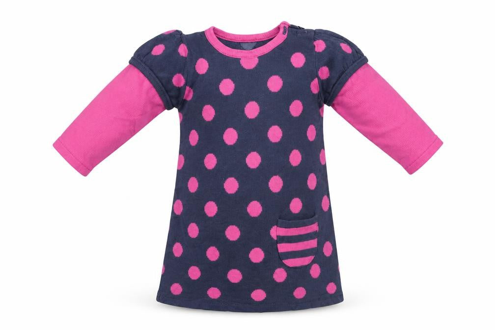 George Girls Multicoloured Polka Dot  Jumper Dress  Size 6-9 Months