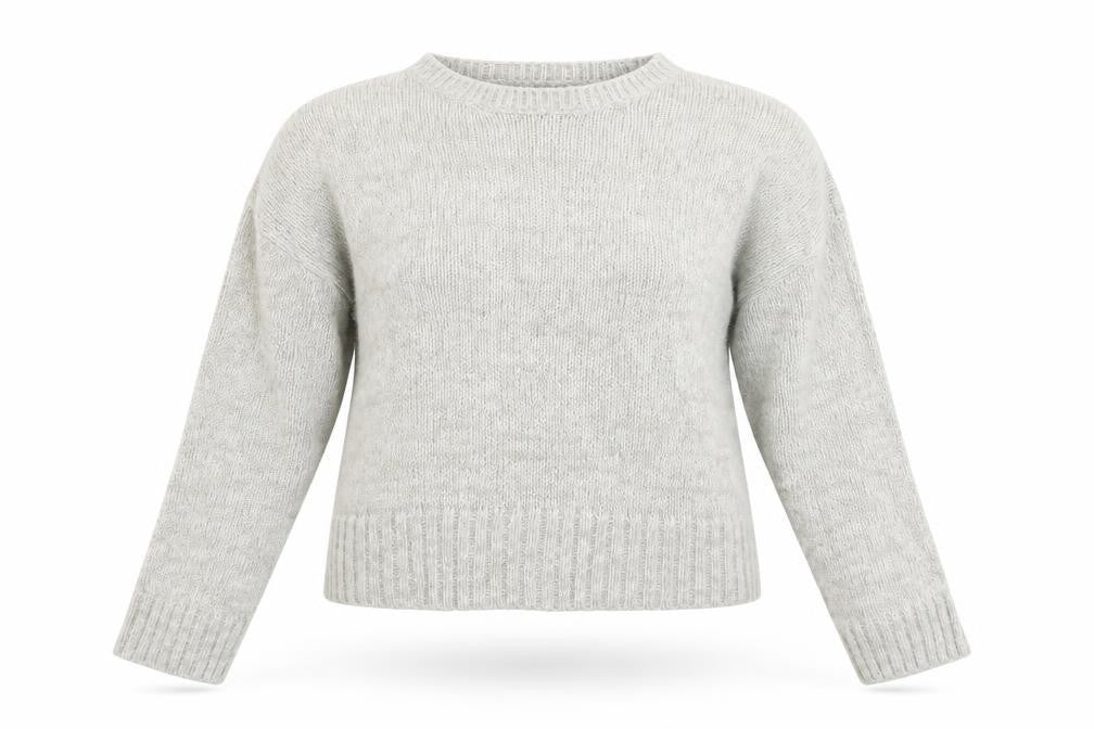 Front view of New Look women’s grey jumper, size M