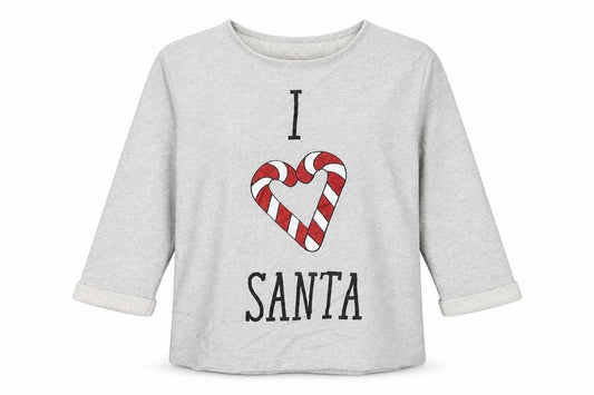 Front view of A Christmas To Remember women’s grey pullover sweatshirt, size L, - xmas