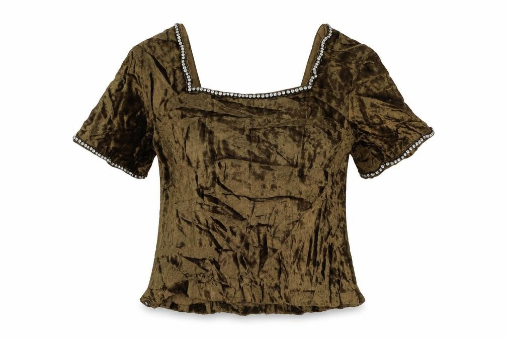 Preworn Womens Beige   Basic Blouse Size M