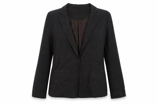 Front view of Principles Petite women’s brown jacket blazer, size UK 12