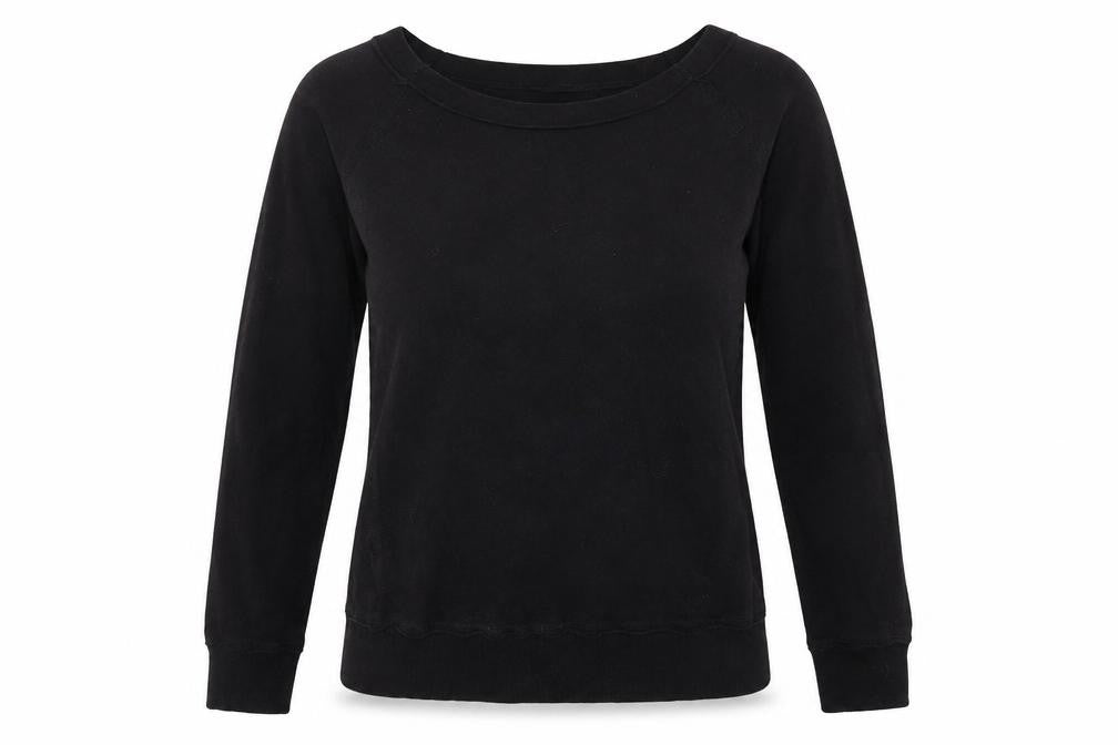 Front view of Love me women’s black jumper, size L