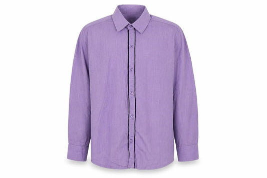 Front view of Next men’s purple button-up one size