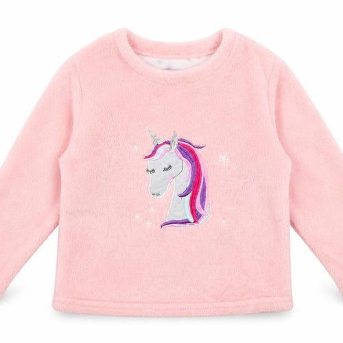 Just like you Girls Pink   Pullover Jumper Size 6-7 Years  - UNICORN