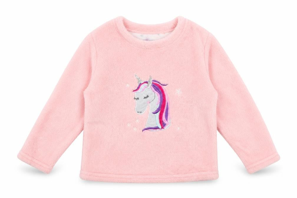 Just like you Girls Pink   Pullover Jumper Size 6-7 Years  - UNICORN