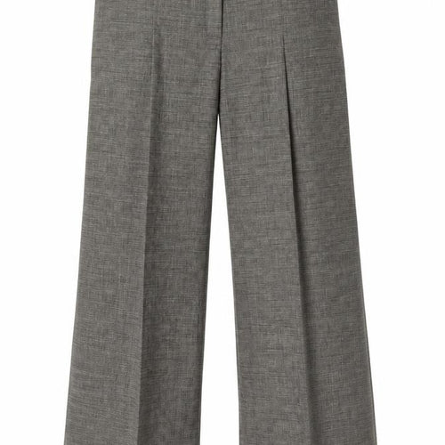 Marks and Spencer Womens Gold Check  Carpenter Trousers Size 14 L29 in