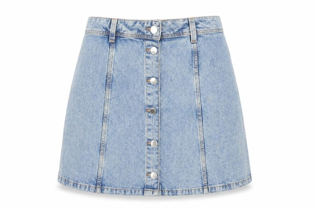 Divided by H&M Womens Blue  Denim Straight & Pencil Skirt Size 12