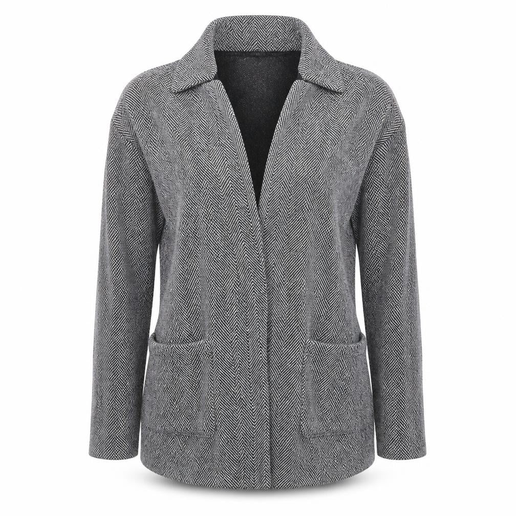 Front view of Divided by H&M women’s black jacket, size XS