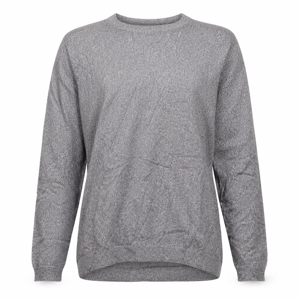 Front view of Atmosphere women’s grey jumper, size UK 8