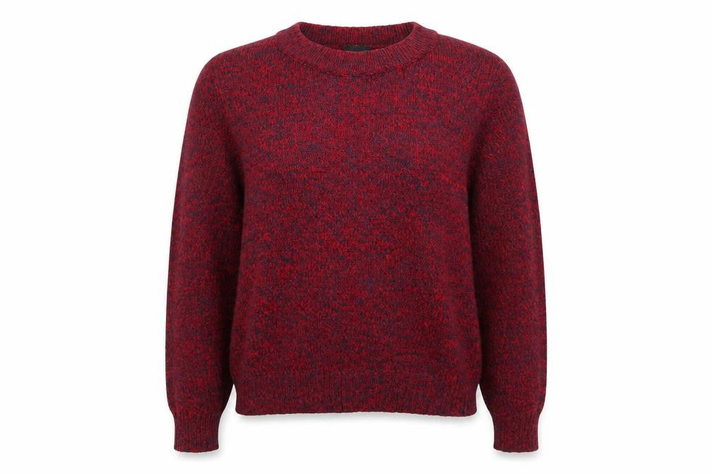 Front view of H&M women’s red jumper, size M
