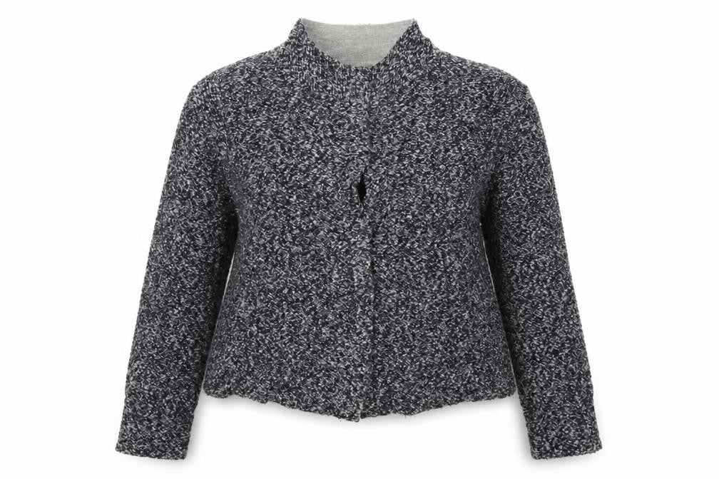 Bianca Womens Grey  Knit Cardigan Jumper Size 12