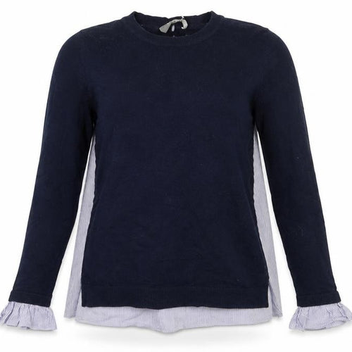 Oasis Womens Blue  Knit Pullover Jumper Size S