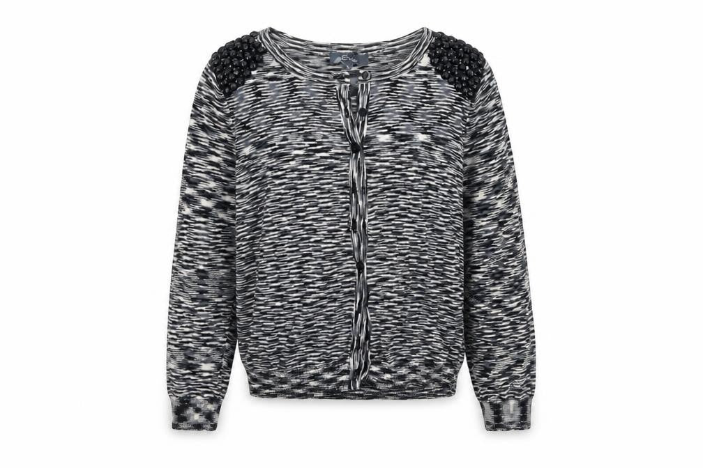 evie Womens Grey  Knit Cardigan Jumper Size 8