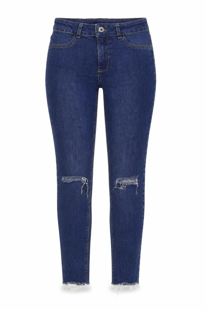 Preworn Womens Blue  Denim Skinny Jeans Size 26 in L28 in