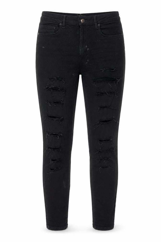 Topshop Womens Black  Denim Skinny Jeans Size 28 in L32 in