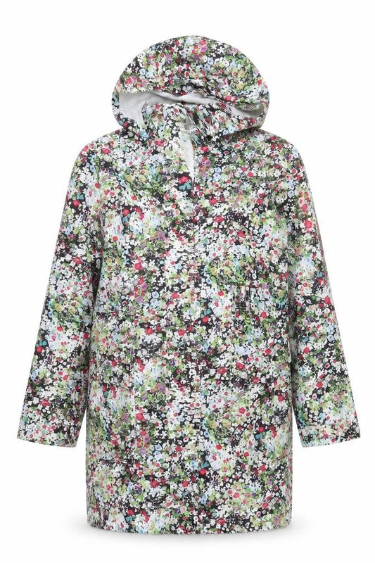 Front view of New Look women’s multicoloured floral jacket coat, size UK 10