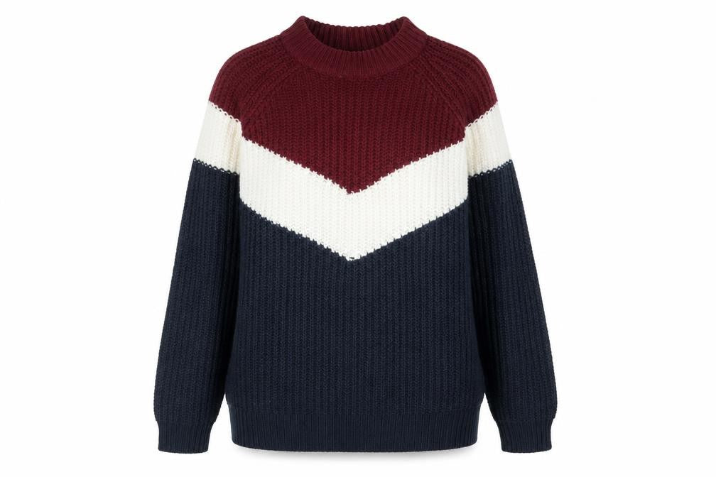 b.young Womens Multicoloured Geometric  Pullover Jumper Size M
