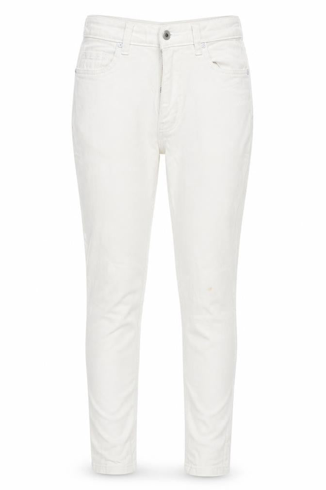 Forgina Womens White  Denim Skinny Jeans One Size