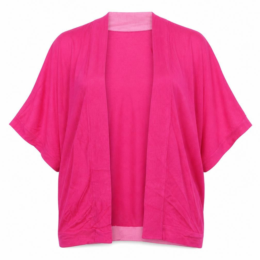 Front view of Marks & Spencer women’s pink cape jumper one size