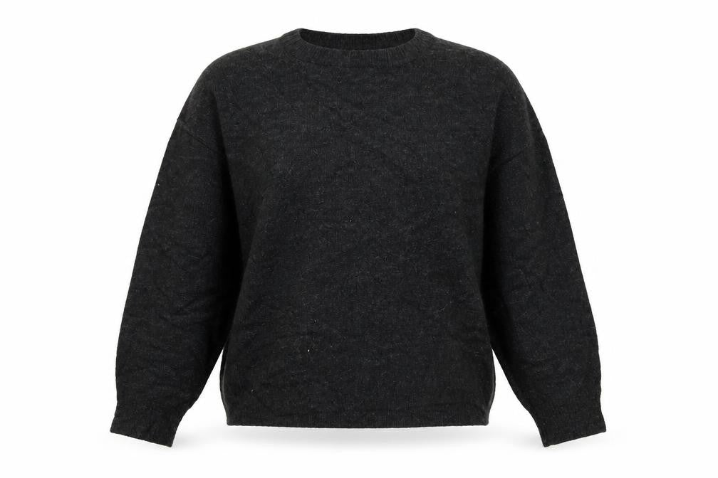 Front view of H&M women’s grey jumper, size S