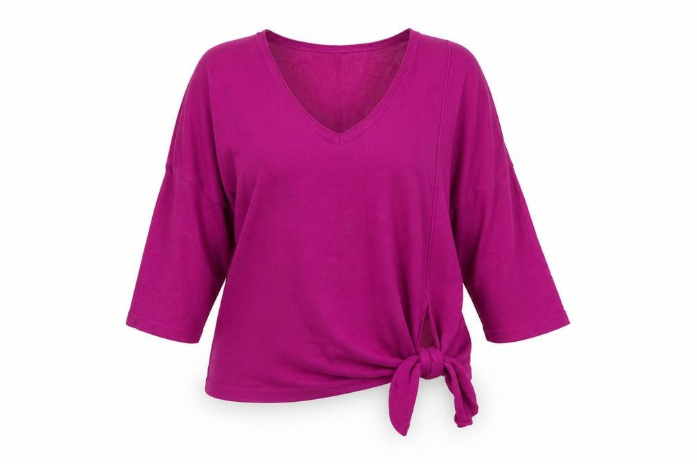 Front view of Marks & Spencer women’s pink jumper, size L