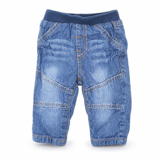 Front view of George boys’ blue capri leggings, size 3-6, months