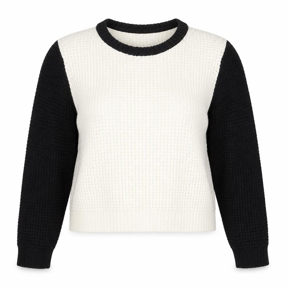 Front view of F&F women’s black jumper, size UK 16