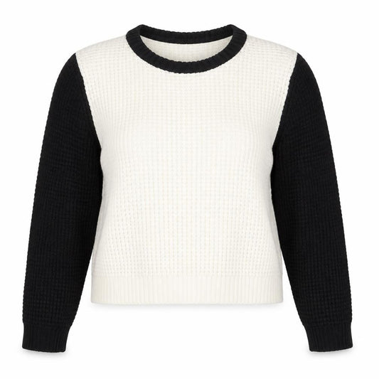 Front view of F&F women’s black jumper, size UK 16