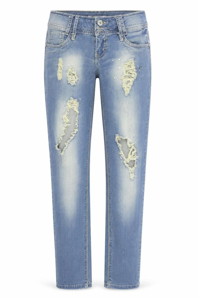 best curve Womens Blue   Straight Jeans Size 28 in L31 in