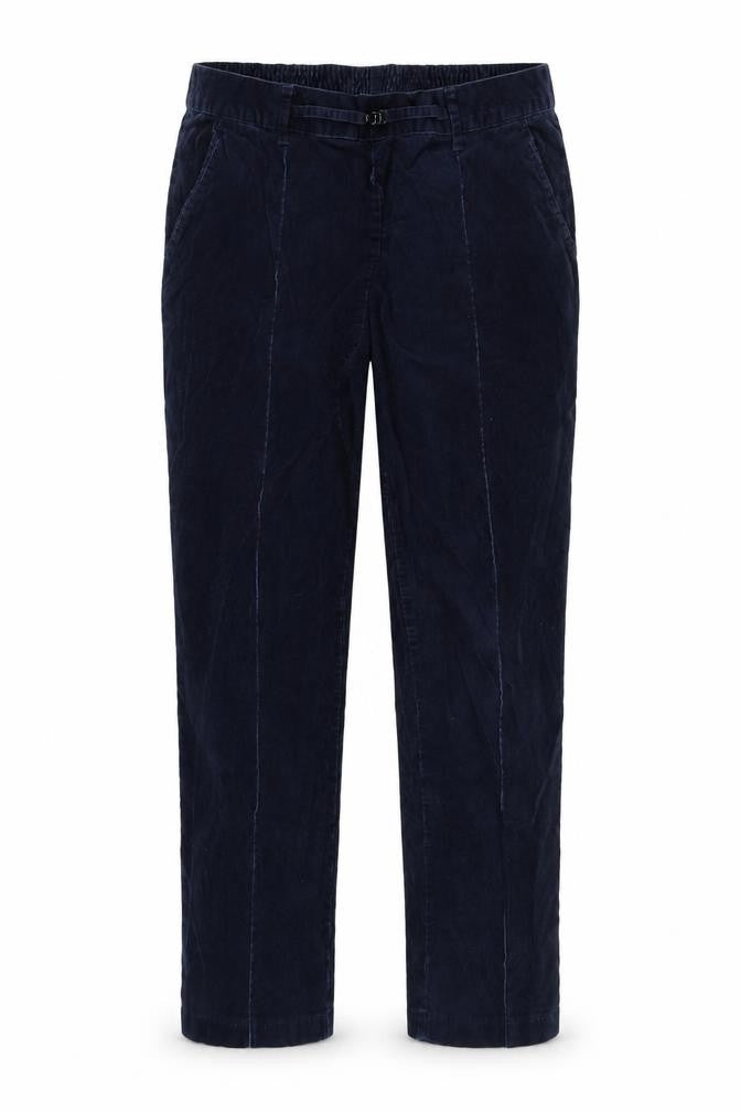 Front view of Marks & Spencer women’s black trousers, size UK 14, 28-inch leg