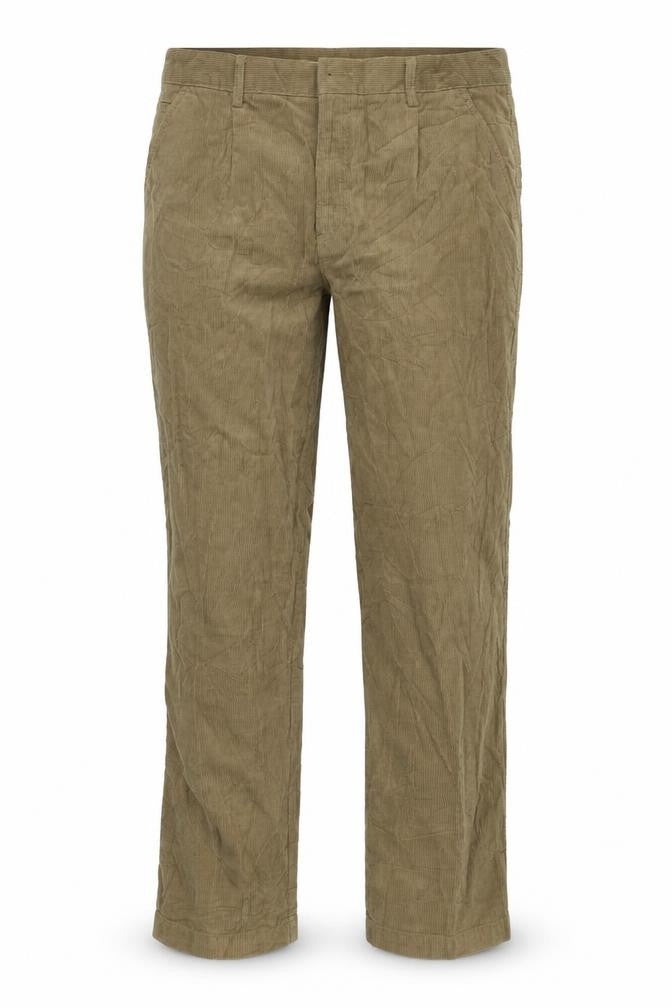 Front view of STONE BAY women’s beige trousers, size UK 36, in, 31-inch leg