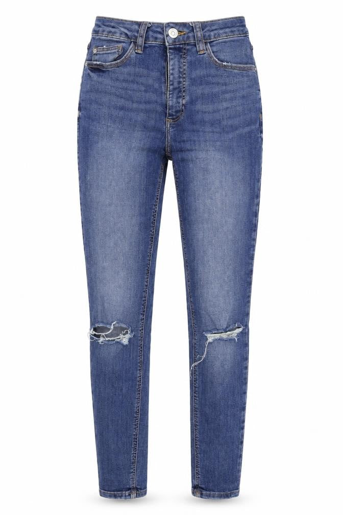 deniem co Womens Blue   Straight Jeans Size 8 L28 in