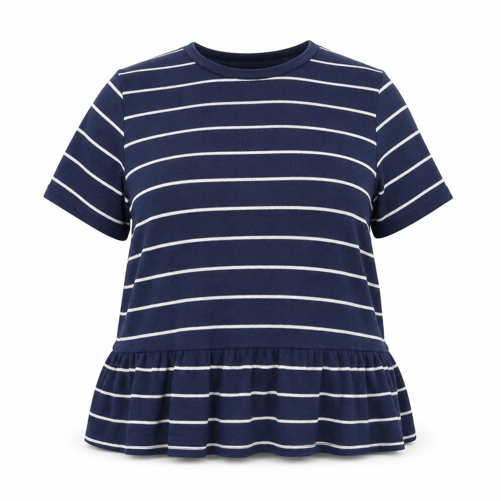 Tu Womens Blue Striped  Pullover Jumper Size 16