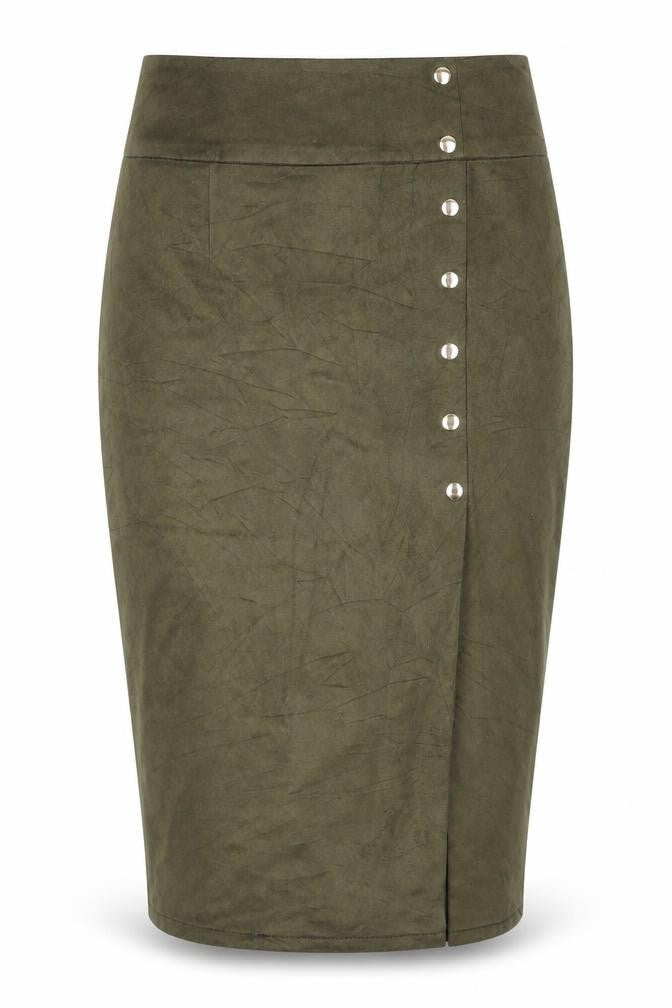 Mistress Rocks Womens Green   Straight & Pencil Skirt Size M