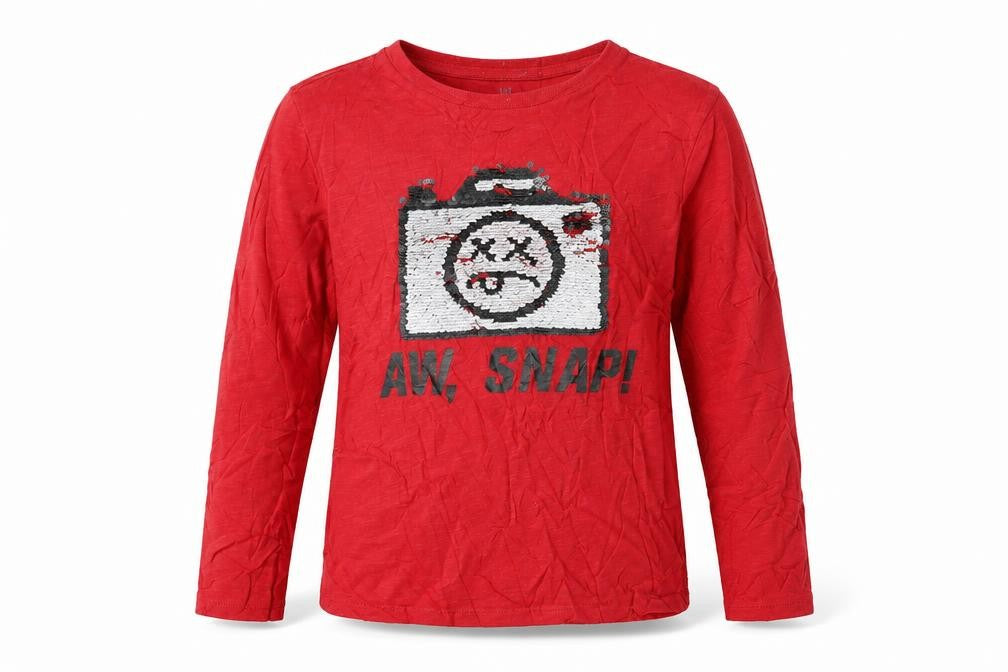 Gap Boys Red   Basic T-Shirt Size 8-9 Years