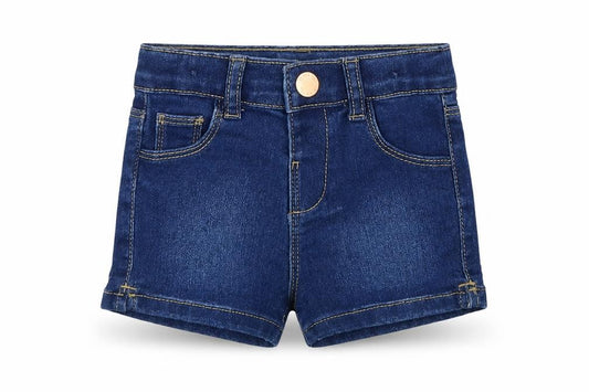 Front view of Primark girls’ blue denim capri jeans, size 9, months