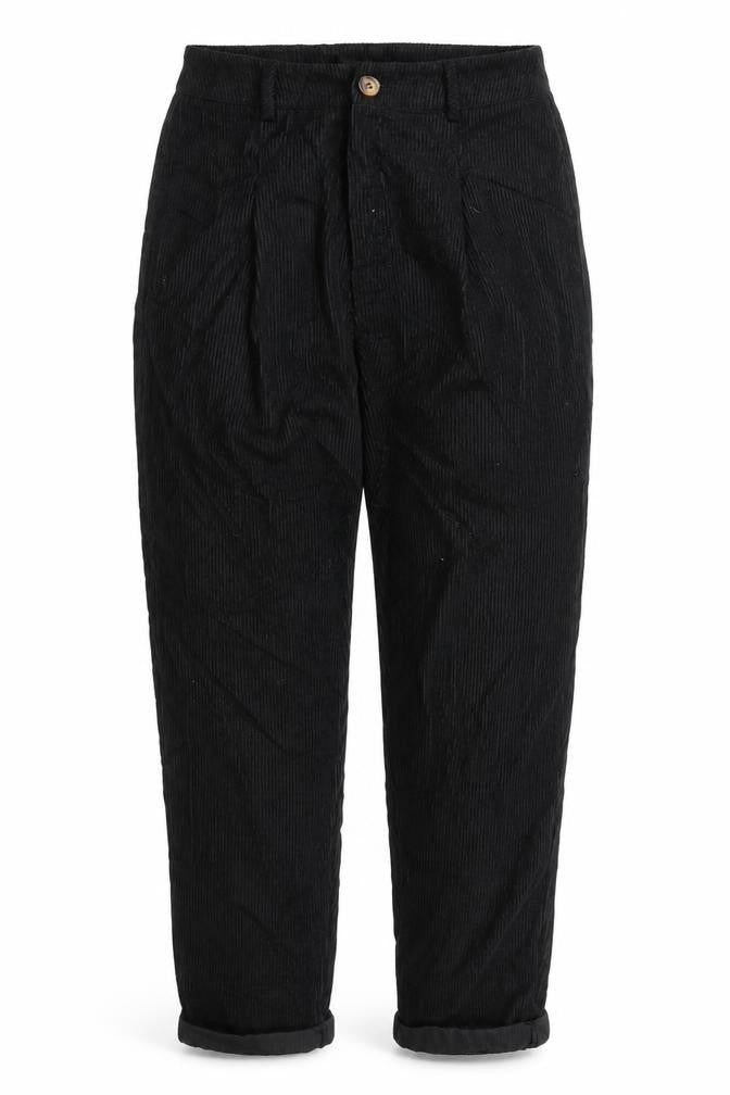 SheIn Womens Black  Corduroy Mom Jeans Size M L24 in