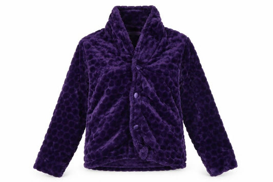 Front view of Forever Dreaming women’s purple jacket, size M