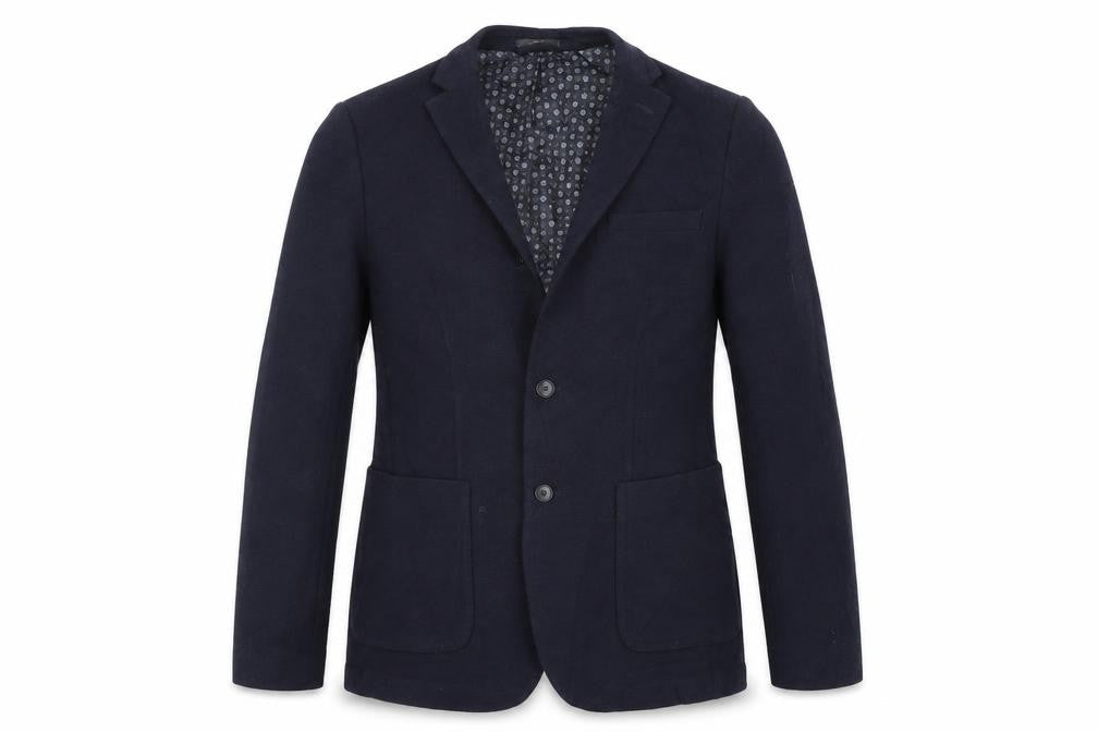Front view of Marks & Spencer men’s blue jacket suit jacket