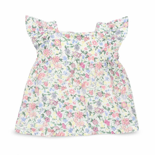 Front view of Primark Baby White Floral Shift, size 12-18, Months