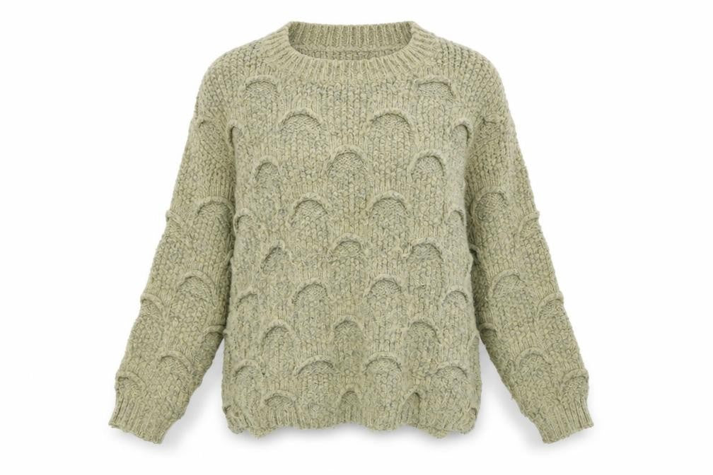 cc fashion Womens Beige   Pullover Jumper Size L  - L/XL size