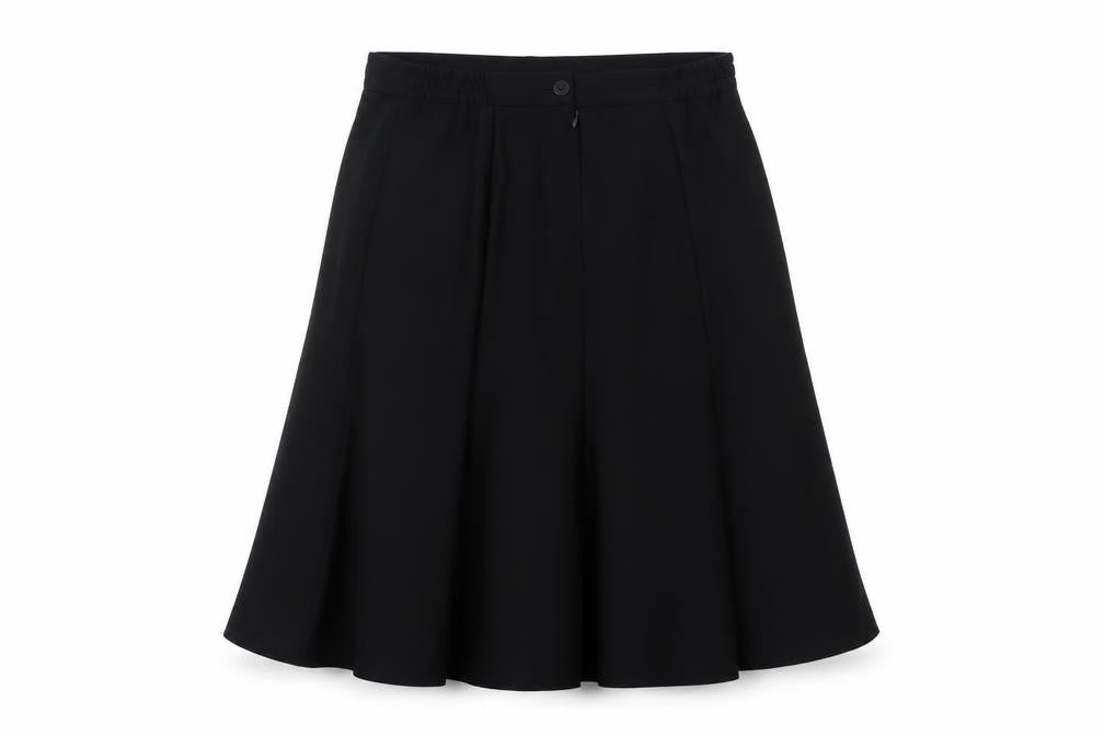 ELVI Womens Black   A-Line Skirt Size 34 in