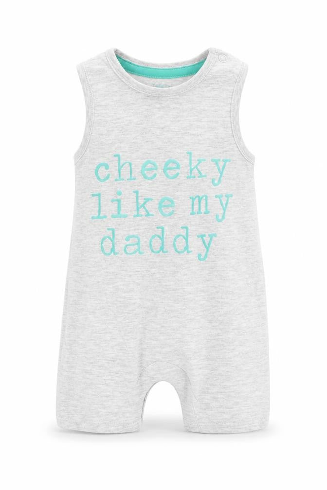 F&F Boys Grey   Dungaree One-Piece Size 3-6 Months