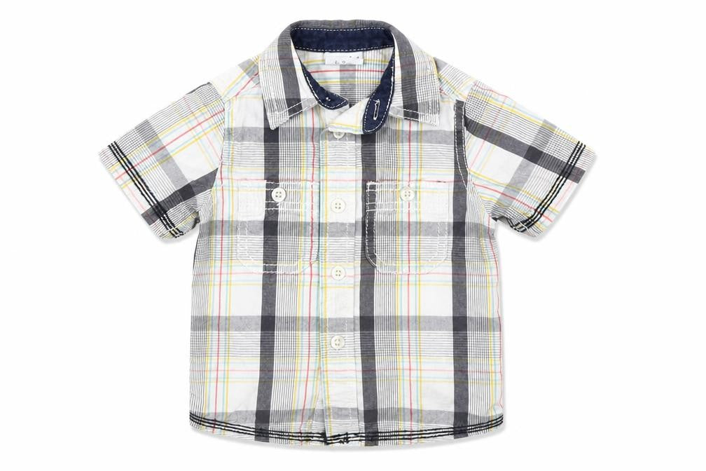 Mini Club Boys Multicoloured Check  Basic Button-Up Size 6-9 Months