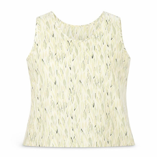 Front view of All Paradise women’s green basic blouse, size UK 16
